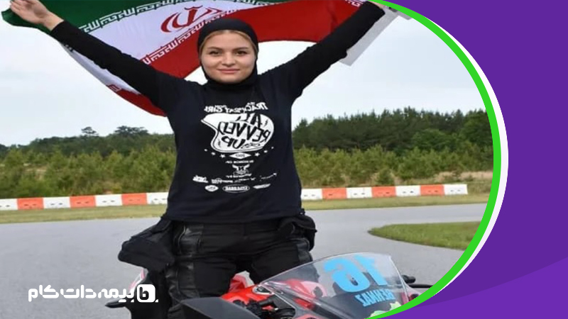 بهناز شفیعی قهرمان موتورسواری ایران