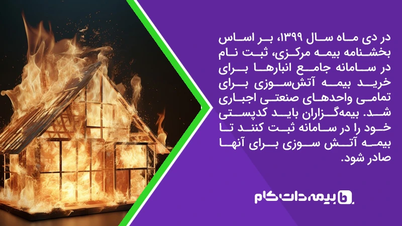 اجباری بودن بیمه آتش سوزی برای واحدهای صنعتی