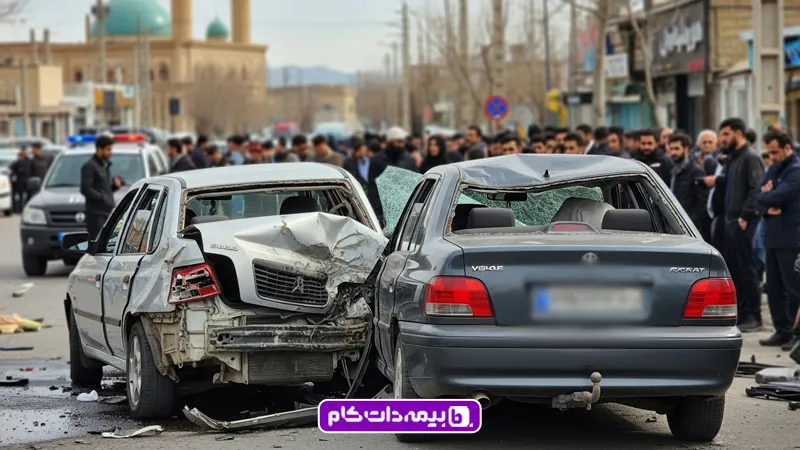 بیمه‌گزار بیمه بدنه دارد و مقصر فقط بیمه شخص ثالث دارد