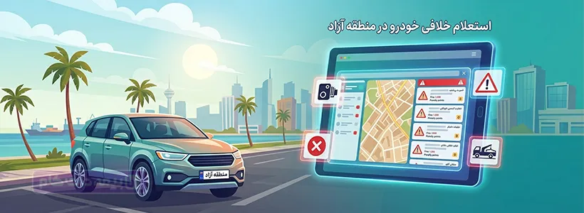 استعلام خلافی خودرو منطقه آزاد