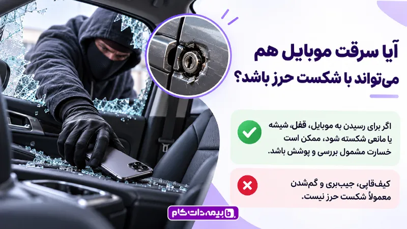  سرقت موبایل و شکست حرز